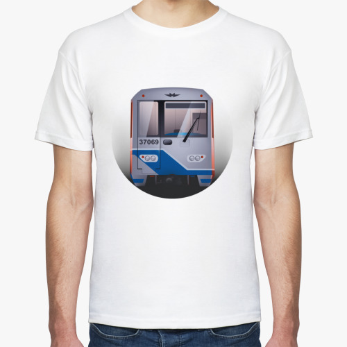Футболка с принтом Вагон типа 81-760 'Ока' Версия 2