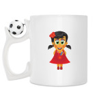 Кружка с футбольным мячиком