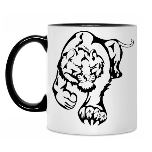 Кружка с принтом Тигр