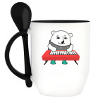 Кружка с ложкой