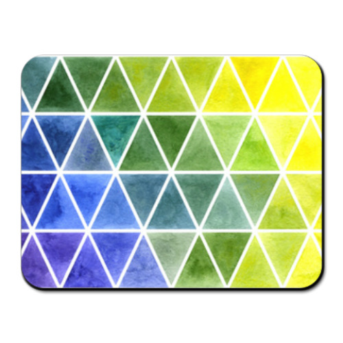 Коврик для мыши с принтом Весна в горах