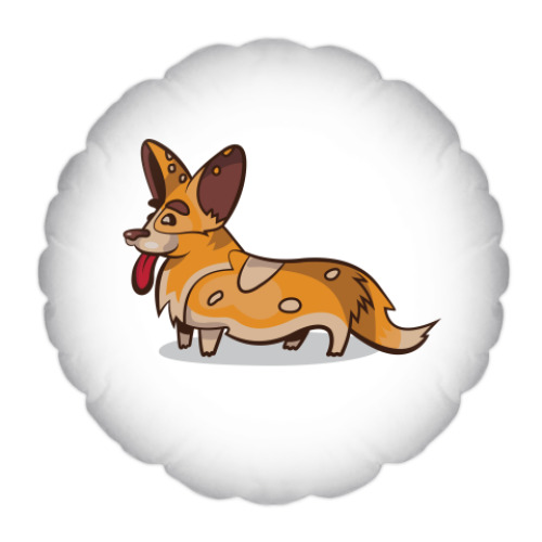 Подушка с принтом Собака