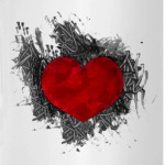 Сердце в краске