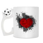 Кружка с футбольным мячиком