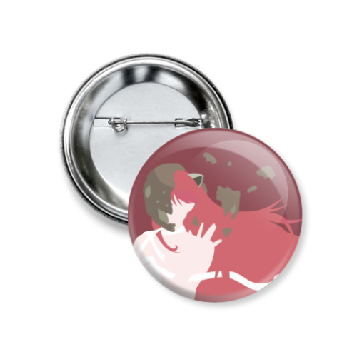 Значок 37мм с принтом Ню / Люси Эльфийская песнь Elfen Lied