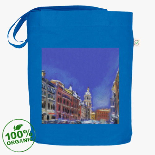 Сумка шоппер с принтом Солнце на Колокольной улице