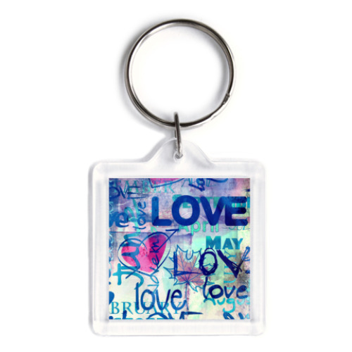 Брелок с принтом LOVE