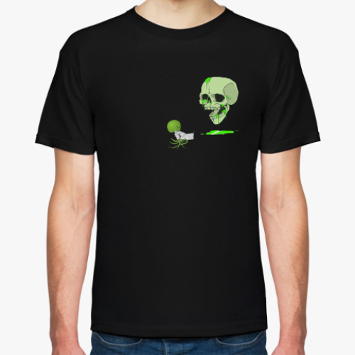 Футболка с принтом Череп и осьминожка