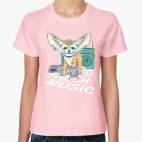 Классическая женская футболка I need fresh music, music, style