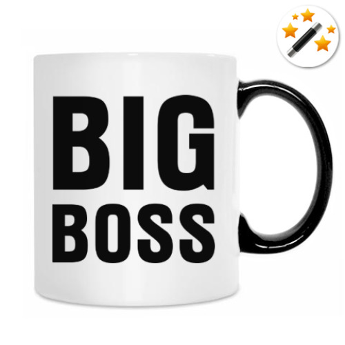 Кружка-хамелеон с принтом big boss