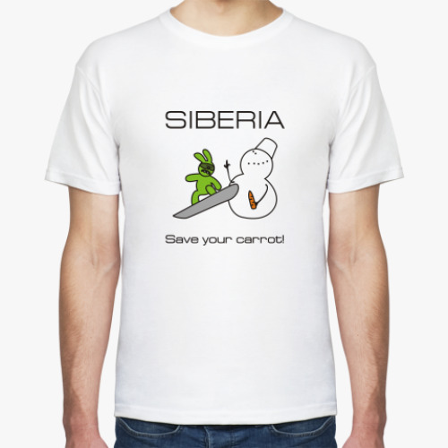 Футболка с принтом Siberia Save Carrot