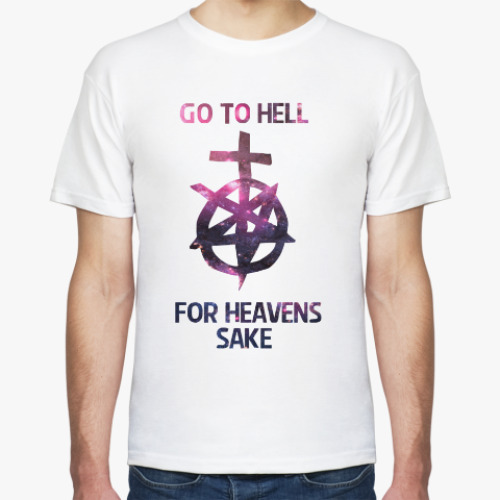 Футболка с принтом Go to hell
