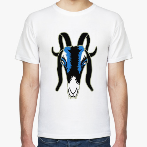 Футболка с принтом Козел готический