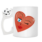 Кружка с футбольным мячиком