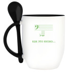 Кружка с ложкой