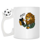 Кружка с футбольным мячиком