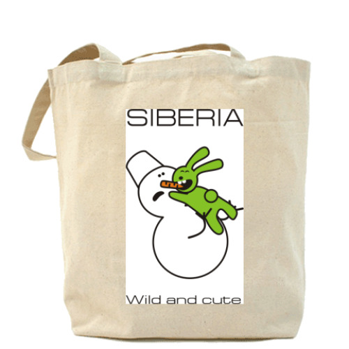 Сумка шоппер с принтом WILD-and-CUTE