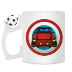 Кружка с футбольным мячиком