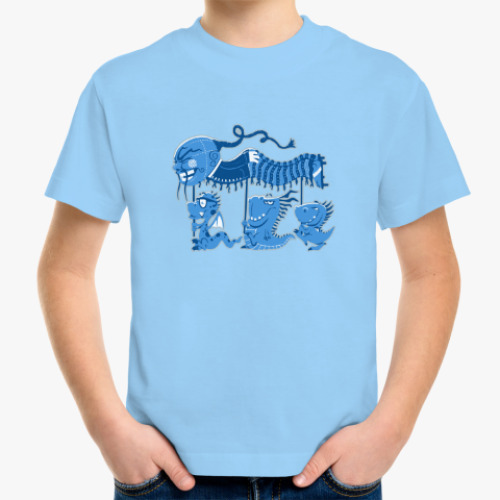 Детская футболка с принтом Дракончики