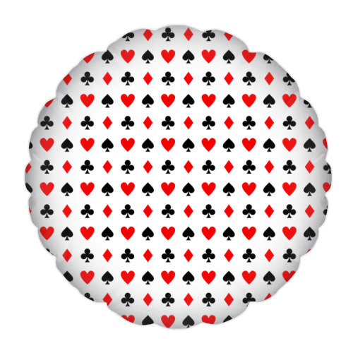 Подушка с принтом Современный дизайн Казино карт