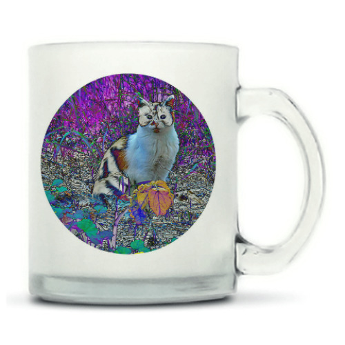 Кружка матовая с принтом Котики: грани реальности