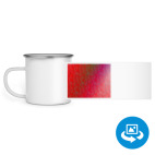 Кружка металлическая белая (круговая запечатка)