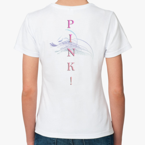 Классическая футболка с принтом язык