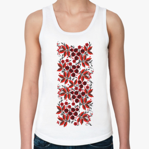 Женская майка с принтом Русский народный узор