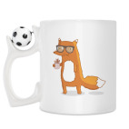 Кружка с футбольным мячиком