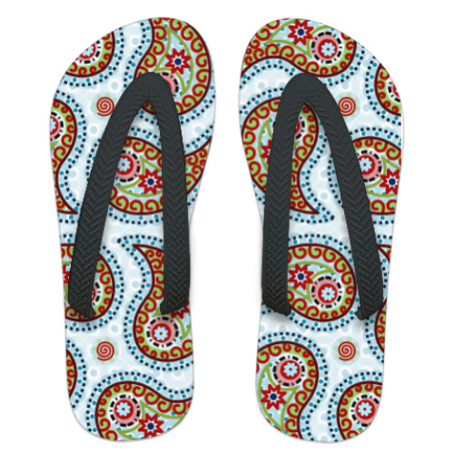 Шлепанцы (сланцы) с принтом  'Магия Востока'