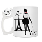 Кружка с футбольным мячиком