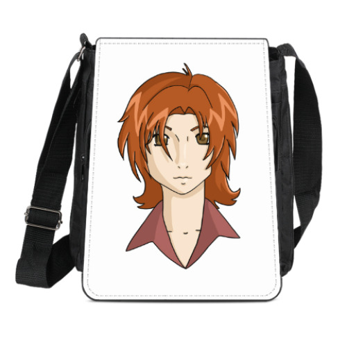 Сумка-планшет с принтом Тобое Волчий дождь