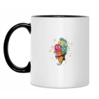 Кружка двухцветная