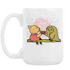 Поросенок пьет чай. Символ Нового года.