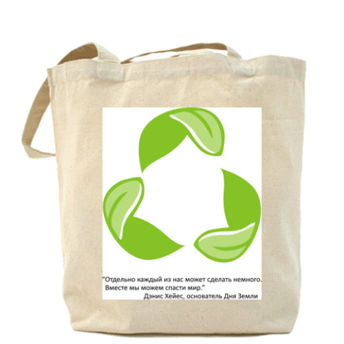 Сумка шоппер с принтом Recycle
