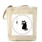 Gazing cat eco tote