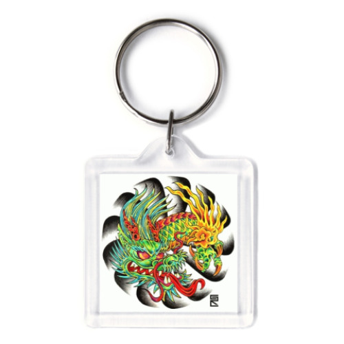 Брелок с принтом  Дракон