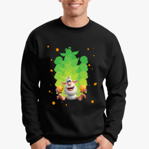 Свитшот с принтом Скользящий Буба