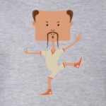 Смешной нарисованный каратист