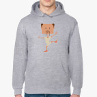 Смешной нарисованный каратист