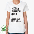 Женская футболка органик