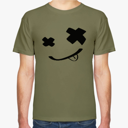 Футболка с принтом Смайлик (smile) nirvana