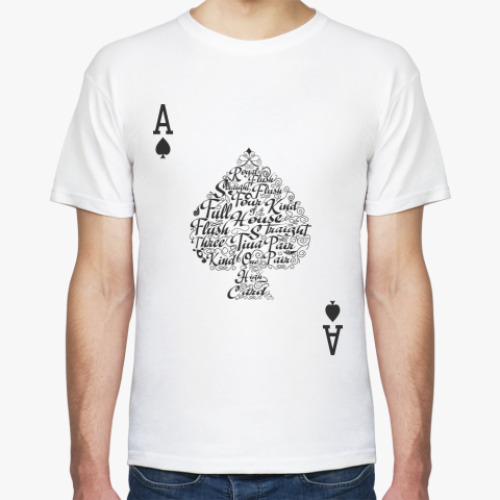 Футболка с принтом Туз Пик.