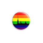 Значок 25 мм Радужный Питер