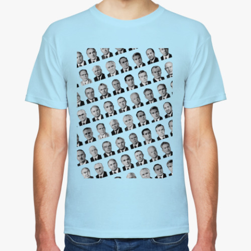 Футболка с принтом Члены Политбюро паттерн