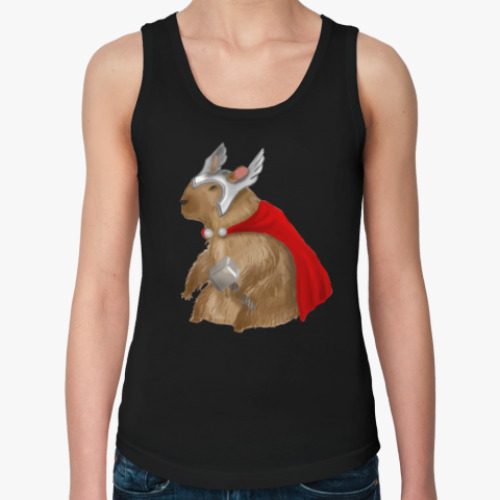 Женская майка с принтом Капибара Тор