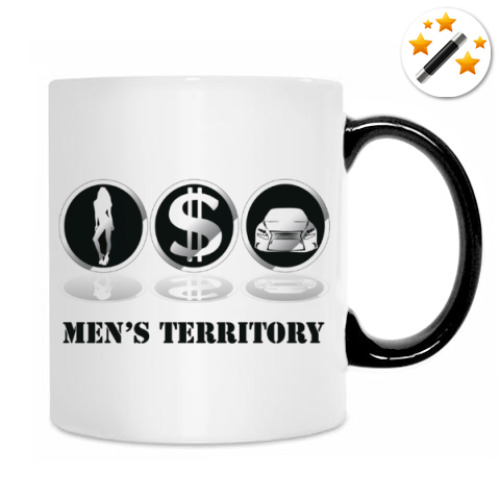 Кружка-хамелеон с принтом Men's territory