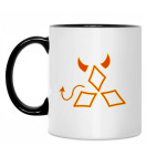 Кружка двухцветная