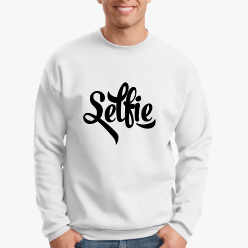 Свитшот с принтом selfie