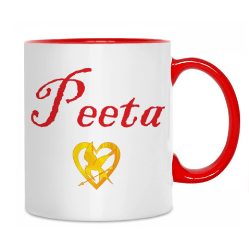 Кружка с принтом Я люблю Пита